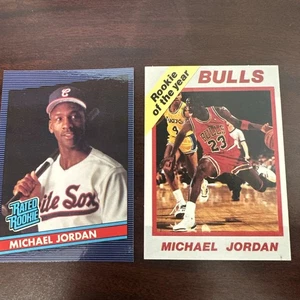 Bulls Michael Jordan Rookie of the Year Double Side Novelty Card *extra Rated RC - Picture 1 of 22