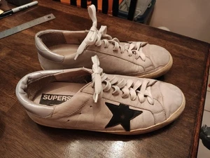 Golden Goose Super-Star White Sneaker Shoes Women's Size 41 US 11 - Picture 1 of 5