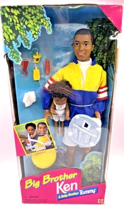 Barbie Gran Hermano Ken y Bebé Hermano Tommy Conjunto Muñeca Afroamericana Mattel - Imagen 1 de 11