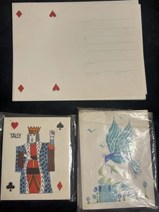 Hallmark Heines handtypisiert BRIDGE TALLY KARTENSPIEL MINI PUNKTZAHL (3) PADS - Bild 1 von 9