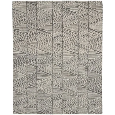 Home Vail Abstract Grey/White 8'3' x 11'6' Area -Rug, Easy -Cleaning, Non She... - Image 1 of 4