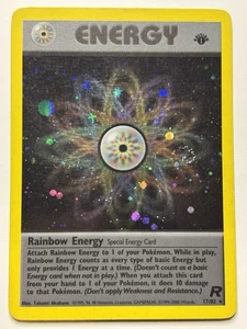 Rainbow Energy 17/82 Team Rocket Holo First Edition - Picture 1 of 13