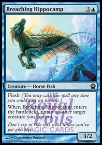 Breaching Hippocamp 4x FOIL THS MTG Theros Common MINT blue - Picture 1 of 1