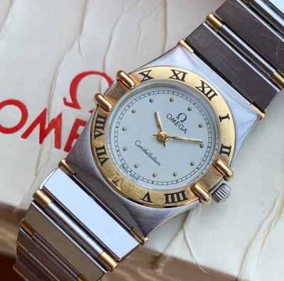 Reloj Pulsera Omega Constellation Damas Oro 18K y Acero Inoxidable con Caja Foto 1 de 4