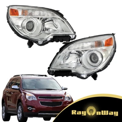 For 2011 2012 2013 2014 2015 Chevy Equinox Left&Right Side Halogen Headlights - Imagem 1 de 4