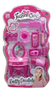 Pretend Hair Styling Sets Kids Girls Play Hairdryer Beauty Salon Toy Makeup Kits - Picture 1 of 2