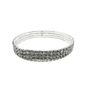 Armband Armreif mit Glitzer Steinen Mädchen Frauen Damen JGA Hochzeit Geschenk - Bild 1 von 1