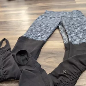 Lululemon Wunder Untersteigbügel Legging in dramatischem statischem Weiß Gr. 6 Yoga Tanz - Bild 1 von 6