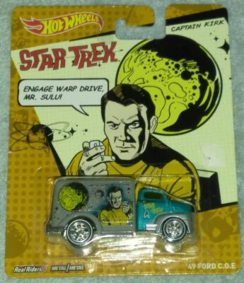 Hot Wheels Pop Culture Star Trek Captain Kirk 49 Ford c.o.e New - Image 1 of 2