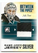 10/11 BETWEEN THE PIPES GAME JERSEY SILVER Hockey /30 (#M1-M78) U-Pick From List