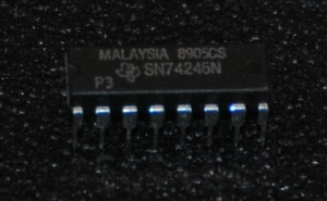 Controlador decodificador TI SN74246N BCD a 7 segmentos - Imagen 1 de 1