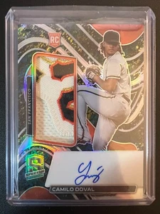 2022 Panini Chronicles Spectra CAMILO DOVAL Patch Auto Splatter /16 Giants #153 - Bild 1 von 2