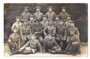 Foto I.Weltkrieg Soldaten Nassau Infanterie Rgt.88 mit Schulterstücken - Bild 1 von 3