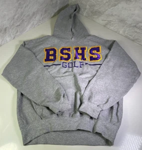 BSHS Golf Hoodie Size Medium USA Pre Love Hoody Grey Bishop Shanahan High School - Picture 1 of 8