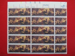 DOC Scott #1691-94 Unabhängigkeitserklärung 13¢ 1975 Blatt mit 50 postfrisch XF - Bild 1 von 18