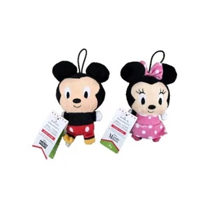 Hallmark Ornaments Small Stars Plush MICKEY & MINNIE MOUSE Disney Set Of 2 NWT  - Picture 1 of 6