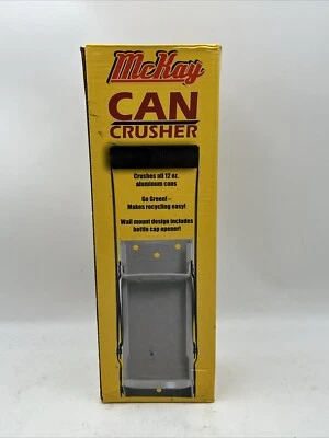 McKay 12 oz. Trituradora de latas de metal de alta resistencia montada en la pared para aluminio NUEVA Foto 1 de 4
