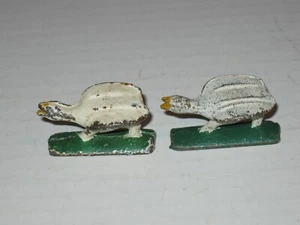 Original Grey Iron American Family Figures, 2 Geese, Cast Iron, Train Layout - Picture 1 of 4