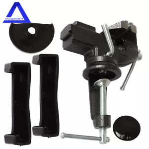 Tragbar 360º 80 mm HD Schwenkbar Tragbar Tisch Schraubstock Klemme Mini Schraubstock Amboss - Bild 1 von 10