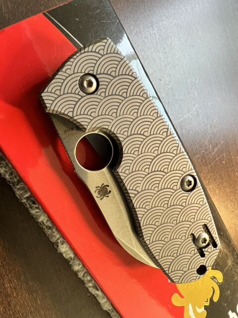 Spyderco Techno - Titanium Handle / XHP Sheepsfoot Blade - C158TIP