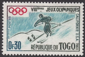 1960 Togo SC# 369 - 8th Winter Olympic - M-H - Picture 1 of 2