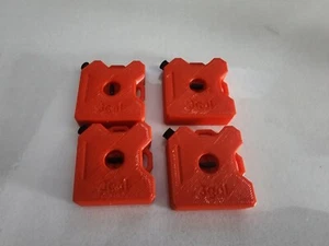 4x 1/10 Scale RC 3 Gal Gas Cans – Red ABS Fuel Tank Accessories for Crawler, SCX - Picture 1 of 1