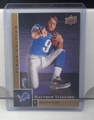 Matthew Stafford Upper Deck First Edition 2009 RC Rookie #180 - Image 1 of 2