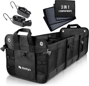 Starling'S Car Trunk Organizer for SUV, Auto, Truck and Crossover | Box Trunk Or - Zdjęcie 1 z 12
