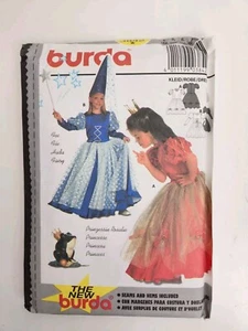 Vestido Princesa Infantil Halloween Ren Faire Disfraces Burda 3842 Talla 4 - 8 Sin Cortar - Imagen 1 de 4