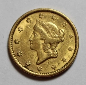 1851 1 Dollar Gold Liberty PH830 - Bild 1 von 2