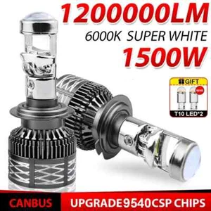 Led Projector Lens Bulb HB3 9005 9006 HB4 Car Headlight Canbus High Power 6000K - Picture 1 of 25