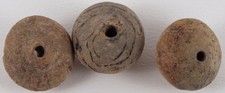 Trio of Ancient Spindle Whorls / S.E. Asia