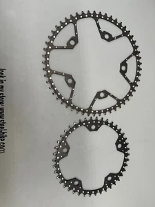Assos Chainring set 53-42 Very Rare from lightest crankset ever made 130bcd - Picture 1 of 9