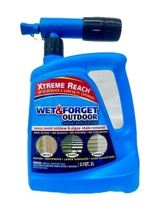 Xtreme 67oz!! 2L Outdoor Cleaner Hose Patios Driveways Decks BleachFREE 3000 sqf - Picture 1 of 9