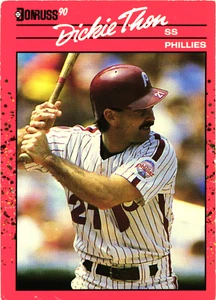1990 - Donruss -- DICKIE THON-- Card # 549 --- Philadelphia Phillies - Picture 1 of 2