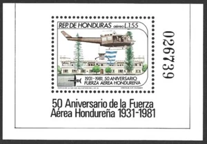 Honduras 1983 Helicopter | Air Force Sheet #C714 VF-NH - Picture 1 of 2