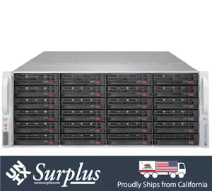 Supermicro 4U 36 Bay Storage Chassis SAS3 12GB/s ATX E-ATX PWS-1K28P-SQ w/ Rails - Picture 1 of 3