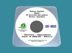 HP 8640B Service Operating Manual with Native Schematic Diagrams 25" x 11" - CD - Picture 1 of 1