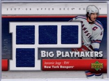 2007-08 Upper Deck Big Playmakers #BPJJ Jaromir Jagr 28/50