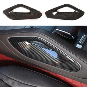 For Benz GLE-Class 2020-2022 Carbon Fiber Style Central Armrest Side Cover Trim - Picture 1 of 10