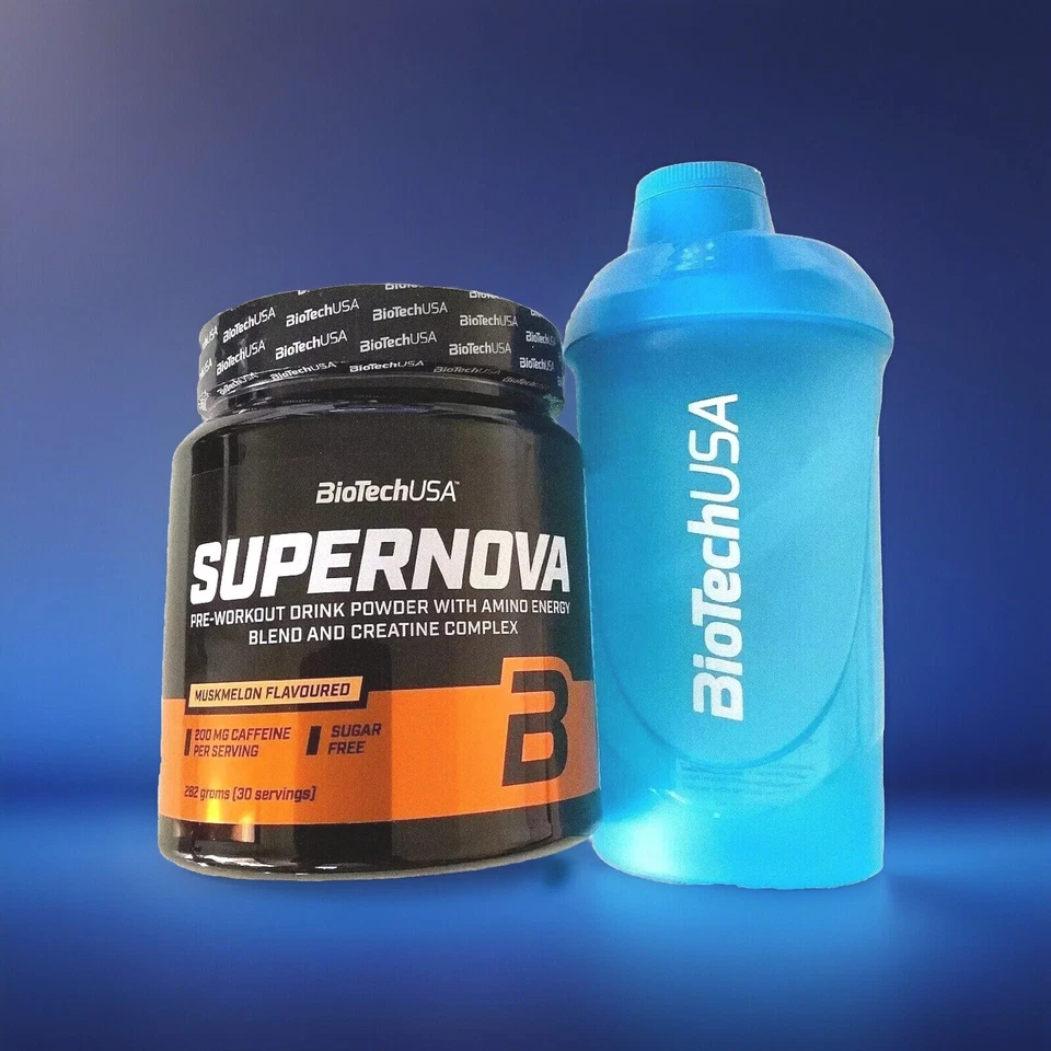 (70,57€/kg)BioTech USA Supernova Pre-Workout Drink Dose 282g+Shaker - Bild 1 von 1