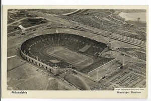JUEGO DE FÚTBOL RPPC, ESTADIO MUNICIPAL~FILADELFIA, PA~ EJÉRCITO, MARINA 1937 - Imagen 1 de 2