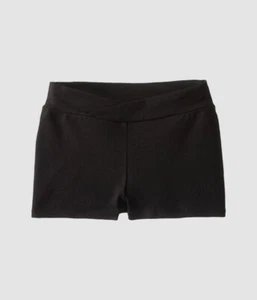 $113 Capezio Kid's Girl's Black Solid Boy Shorts Bottoms Swimwear SIze Large - Picture 1 of 1