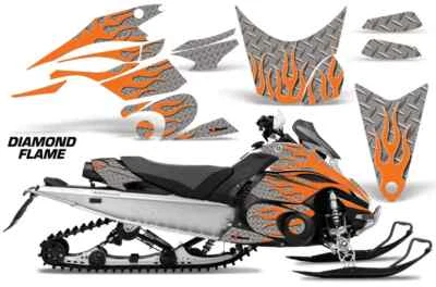 Calcomanías gráficas adhesivas para moto de nieve para Yamaha FX Nytro 08-14 DFLAMES O S Foto 1 de 2