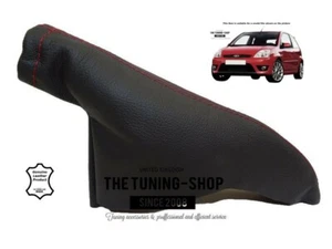 Freno a mano Gaiter per Ford Fiesta 2002-2008 pelle cuciture rosse - Foto 1 di 4