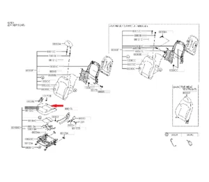 Sitzbezug vorn links Sitzfläche Hyundai ix35 ORIGINAL Hyundai 882602Y110TB5 - Bild 1 von 3