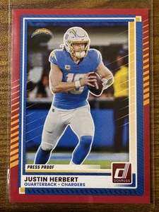 2025 Panini Donruss Red Press Proof #146 Justin Herbert - Bild 1 von 1