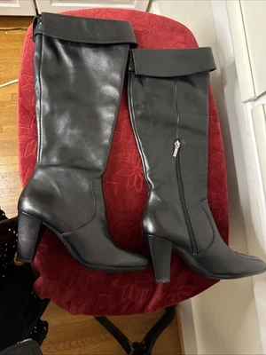 Geox Botas de Cuero Suave Mujer Eu Talla 37.5 EE. UU. 7 1/2 Uso Dos Vías Excelente Foto 1 de 4