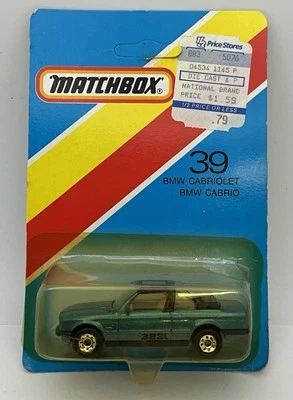 1985 Matchbox BMW Cabriolet #39 - Unpunched - Image 1 of 4