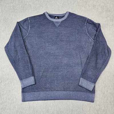 Johnnie O Sweater Mens Large Blue Burgess 100% Merino Wool Crewneck Casual - Image 1 of 4